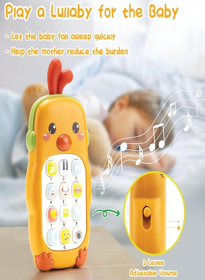 Kidology Cute Sleep Phone Maze Sensory Montessori Toy Musical Sounds for Babies 12-18 Months, Cell Phone with Lights, Numbers & Various Music Sounds (Yellow) - Image 4